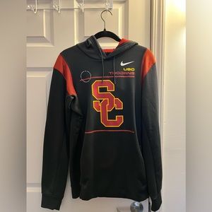 USC Trojans Nike 2021 Team Sideline Performance Pullover Hoodie